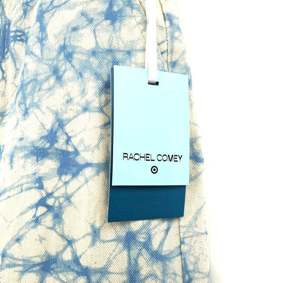 NWT Rachel Comey‎ for Target size 6 blue tie dye marble print jeans 100% cotton - Picture 6 of 8